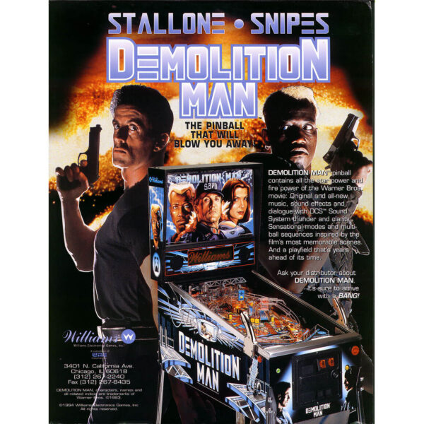 Demo-Man-3.jpg Demolition Man Pinball Machine by Williams