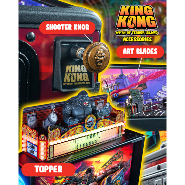 King Kong Pinball Topper by Stern