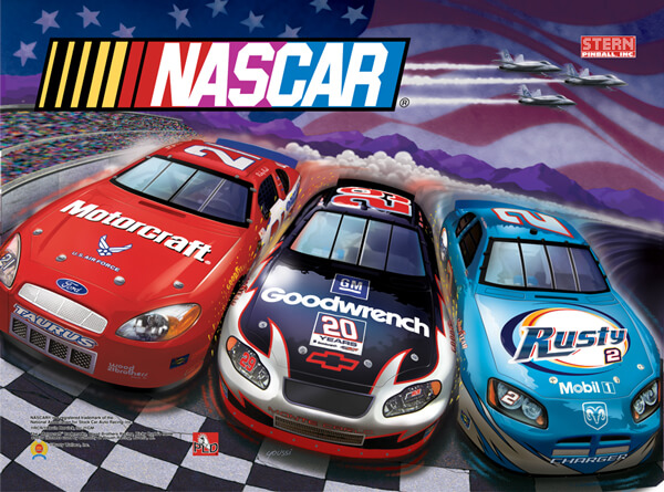 NASCARbg.jpg NASCAR Pinball Machine by Stern