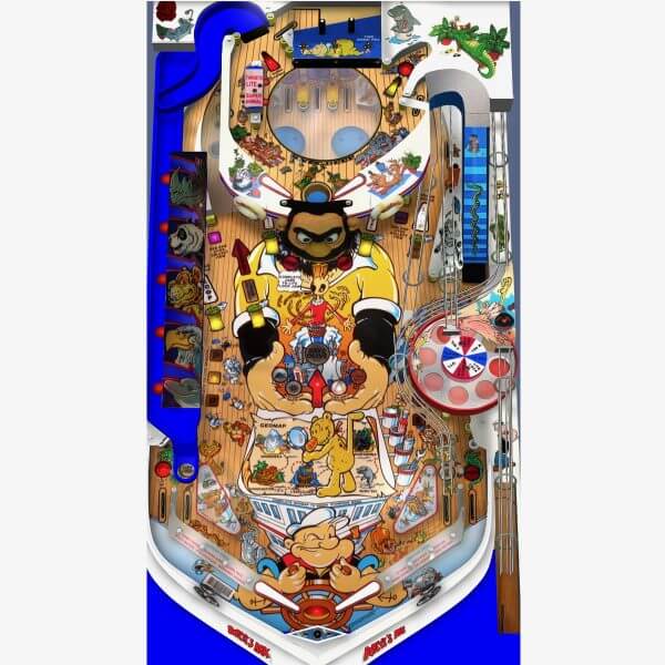 Popeye Pinball Machine by Bally