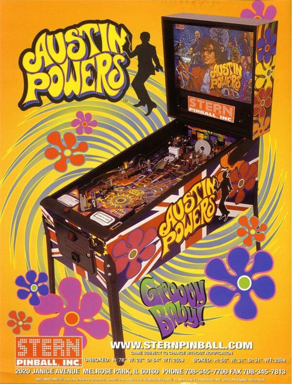austinflyer1.jpg Austin Powers Pinball Machine by Stern