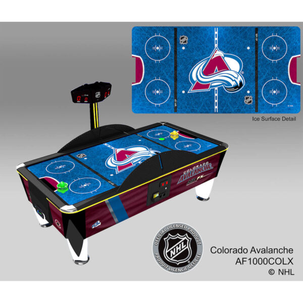 colorado-avalanche.jpg NHL Air FX Full Size Air Hockey Table