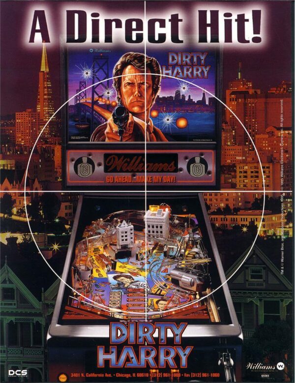 dhflyer1.jpg Dirty Harry Pinball Machine by Williams