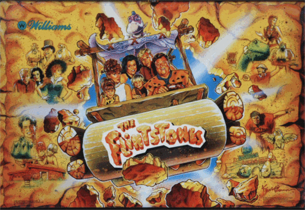 flintbg.gif Flintstones Pinball Machine by Williams