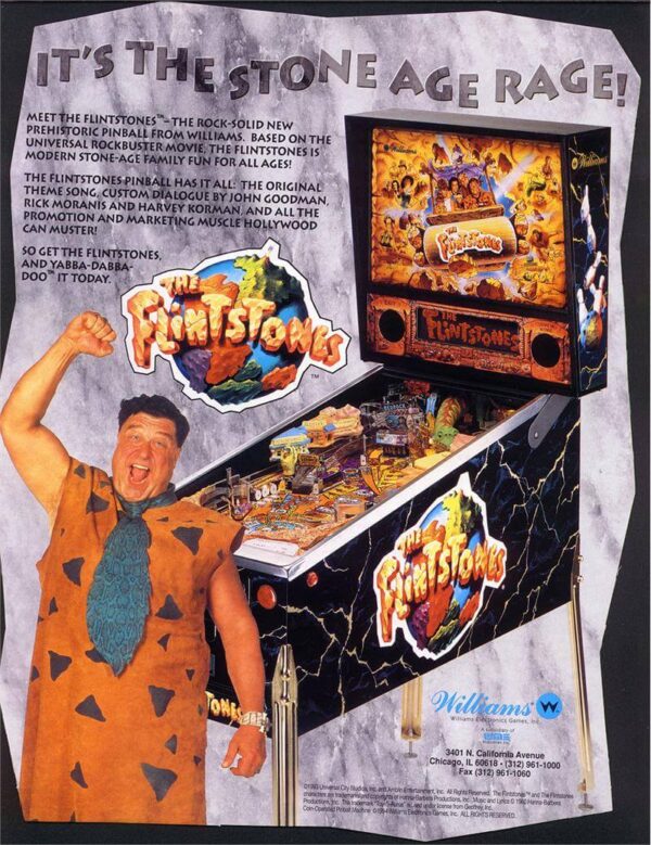 flintflyer1.jpg Flintstones Pinball Machine by Williams