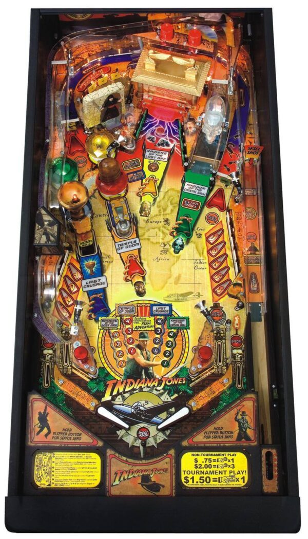 Indiana Jones Pinball Machine (2008) by Stern