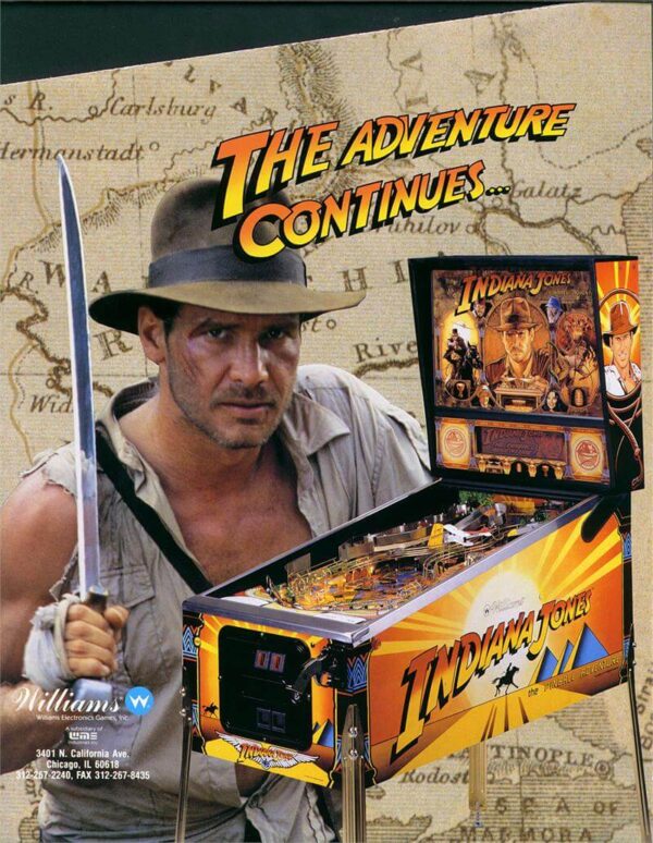 ijflyer1.jpg Indiana Jones Pinball Machine (1993) by Williams