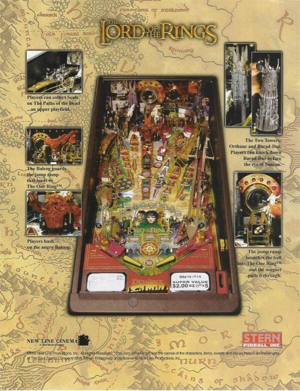 lotrflyer2.jpg Lord of the Rings Pinball Machine by Stern