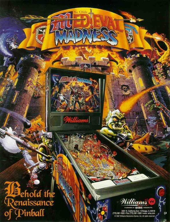 mmflyer1.jpg Medieval Madness Pinball Machine by Williams