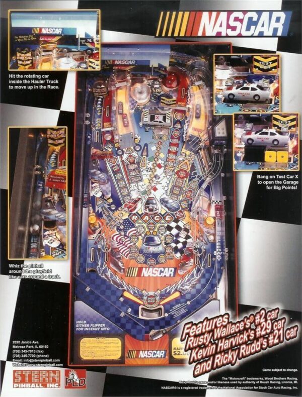 nascarflyer2.jpg NASCAR Pinball Machine by Stern