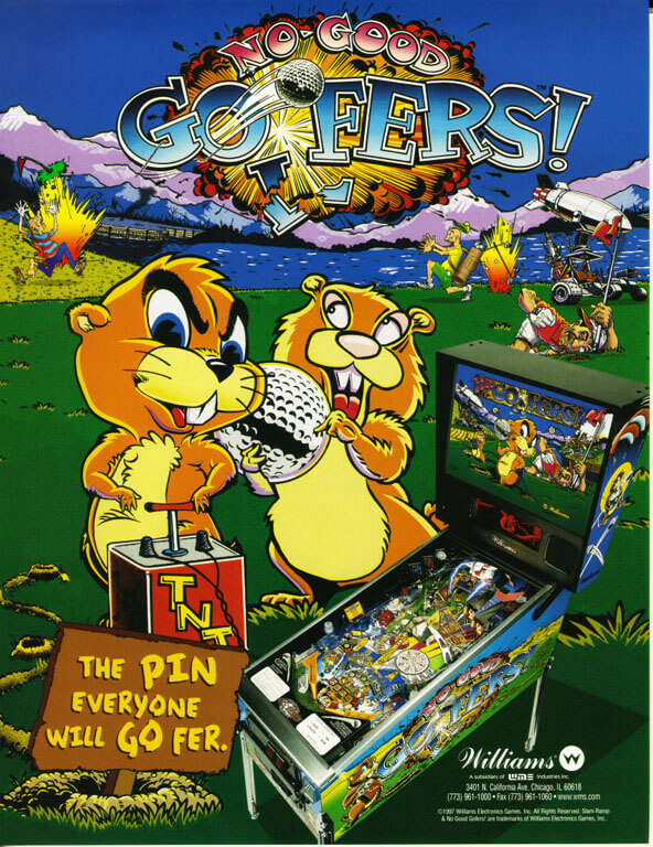 No Good Gofers Pinball Machine by Williams