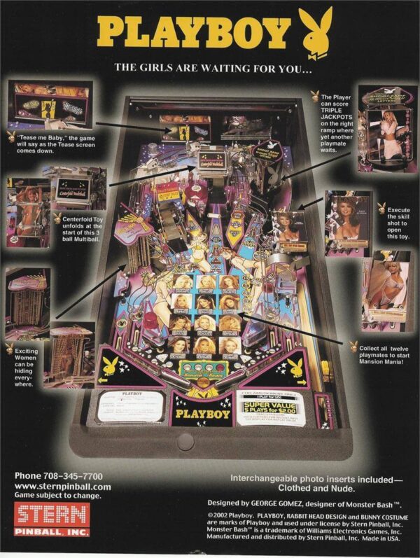 pbflyer2.jpg Playboy Pinball Machine by Stern