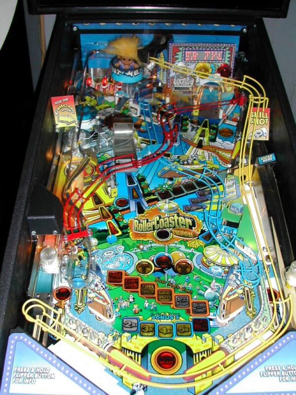 rctpf.jpg Roller Coaster Tycoon Pinball Machine by Stern