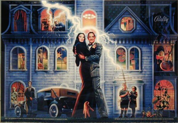 tafbackglass.jpg Addams Family Pinball Machine by Bally
