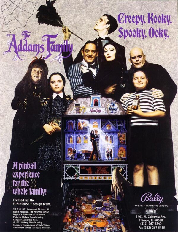 tafflyer1.jpg Addams Family Pinball Machine by Bally